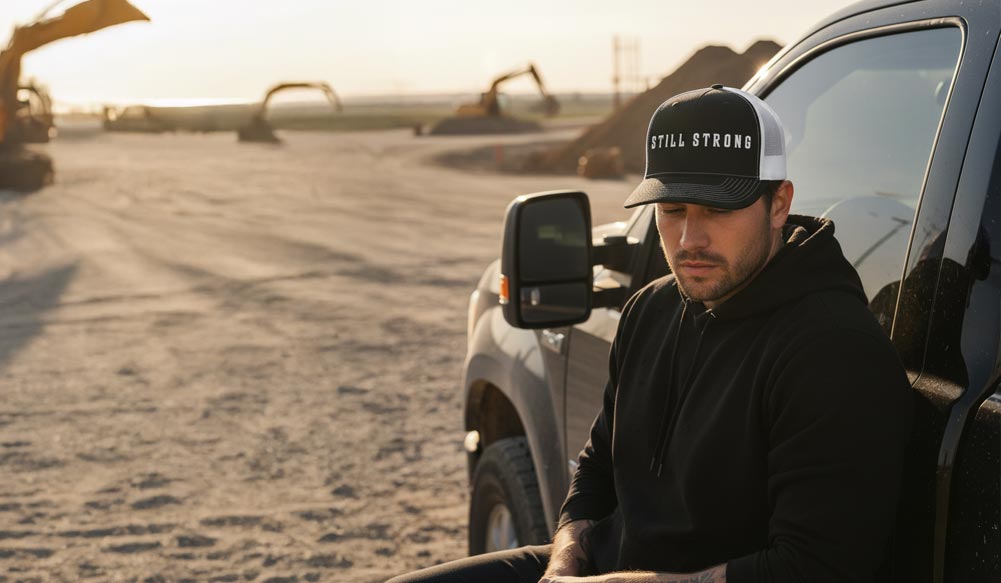 Embroidered Snapback Trucker Cap